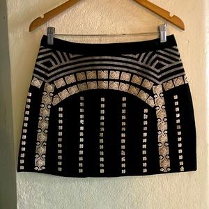 BCBG MaxAzria Beaded Mini Skirt